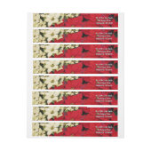 Weiß und rot Poinsettias I Holiday Floral (Bogen)