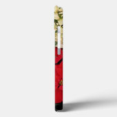 Weiß und rot Poinsettias I Holiday Floral Case-Mate iPhone Hülle (Rückseite / Links)