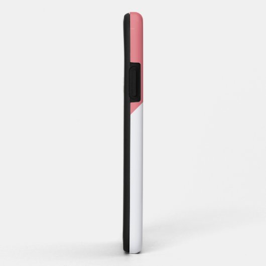 weiß und rot Stilvoll Mit Monogramm Case-Mate iPhone Hülle (Hinten/Rechts)