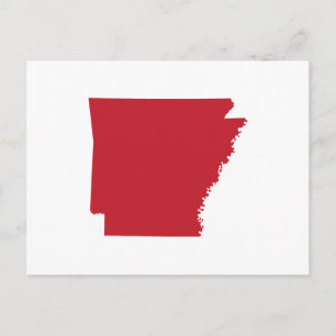 Weiß- und Rot-Umzug nach Arkansas-Ankündigung Postkarte