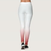 Weiß und rot Weihnachten Leggings (Rückseite)