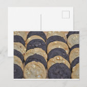Weiß- und Schokoladenkekse Postkarte (Vorne/Hinten)
