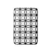 Weiß und Schwarz Badematte (Vorderseite Vertikal)