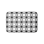 Weiß und Schwarz Badematte (Vorderseite)