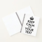 Weiß und Schwarz Behaltend Ruhe und Ihr Text Notizblock (Innenseite)