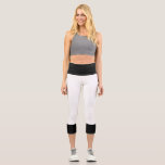 Weiß und Schwarz Capri Leggings<br><div class="desc">Weiße schwarze Hochwaisted Capris für Frauen,  Frauen,  Mädchen. Für viele Anwendungen Wandern,  Sport,  tägliche Arbeit und andere. Entworfen von Leggings4you (L4Y) in weißer schwarzer Farbe. Andere Tags: Frauen,  bedruckt,  High Waisted,  niedlich,  Training,  plus Größe,  Yoga,  Gymnastik,  Mode,  Sport,  Hose,  Top,  Kleid.</div>