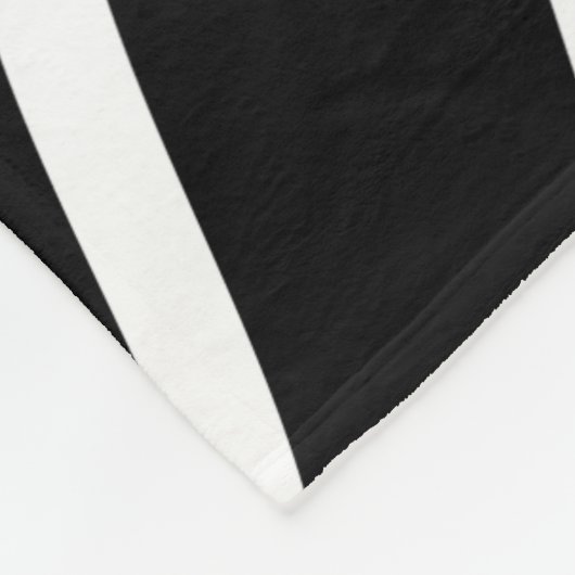 Weiß und Schwarz-Diagonal-Linienmuster Fleecedecke (Ecke)