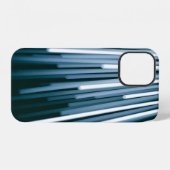Weiß und Schwarz digital iPhone Hülle (Rückseite (Horizontal))
