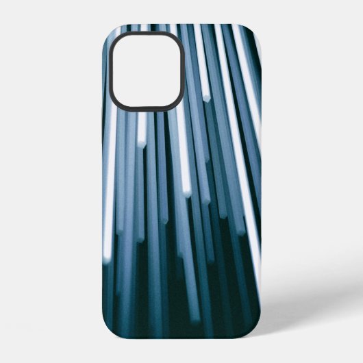 Weiß und Schwarz digital iPhone Hülle (Rückseite)