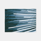 Weiß und Schwarz Fleecedecke (Vorderseite (Horizontal))