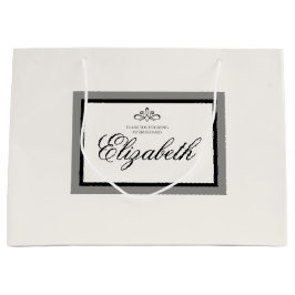 Weiß und schwarz große Geschenktasche Große Geschenktüte