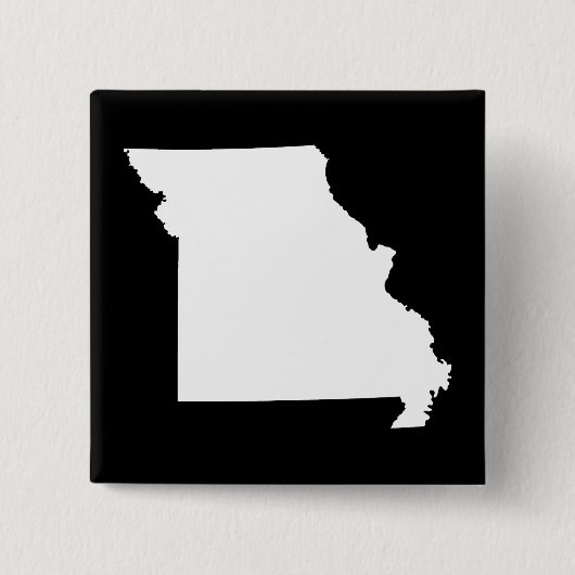 Weiß und Schwarz Missouri Button (Vorderseite)