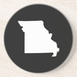 Weiß und Schwarz Missouri Untersetzer
