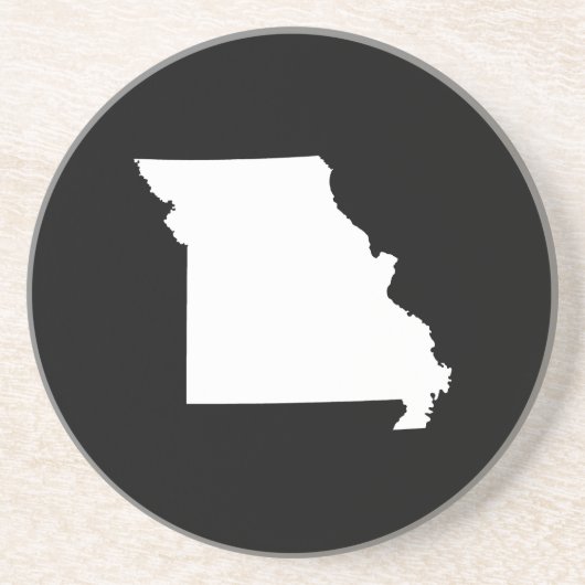 Weiß und Schwarz Missouri Untersetzer (Vorne)