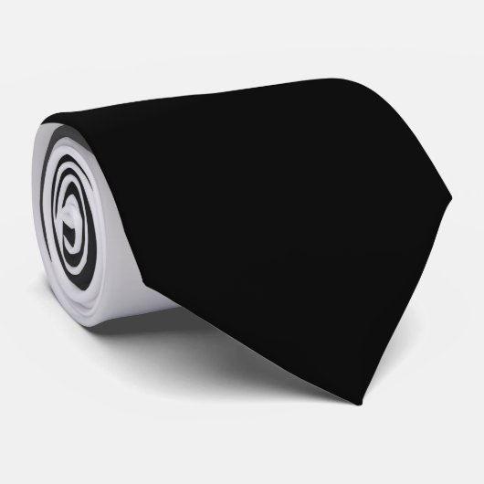 Weiß und Schwarz Ombre Krawatte (Gerollt)