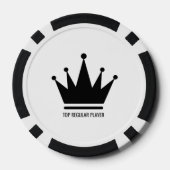 Weiß und Schwarz Pokerchips (Rückseite)