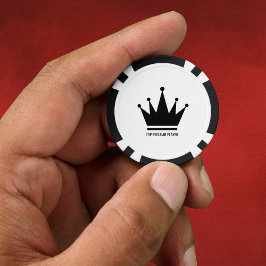 Weiß und Schwarz Pokerchips