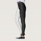 Weiß und Schwarz-Polka-Dot Leggings (Links)