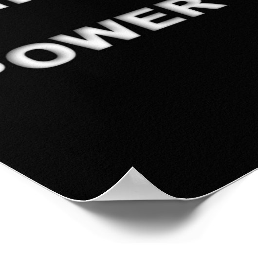 Weiß und Schwarz Poster (Ecke)