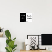 Weiß und Schwarz Poster (Heimbüro)
