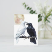 Weiß und Schwarz Postkarte (Stehend Vorderseite)