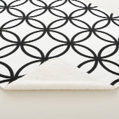 Weiß und Schwarz Sherpadecke (3/4)