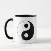 Weiß und Schwarz Yin und Yang-Symbol Tasse (Links)