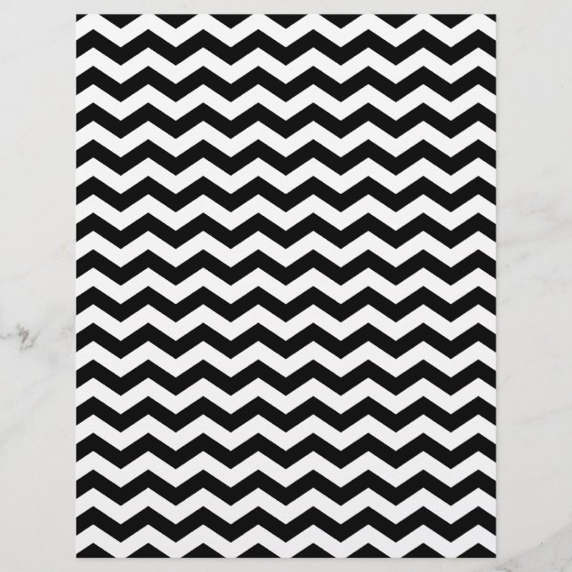Weiß und Schwarz Zig Zag (Vorderseite)