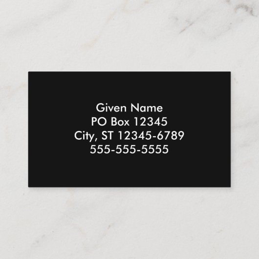 Weiß und Schwarz Zig Zag Visitenkarte (Rückseite)