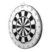 Weiß und Schwarzes Dartscheibe (Vorderseite rechts)