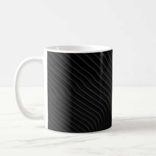 WEISS UND SCHWARZES SHIRT KAFFEETASSE (Links)