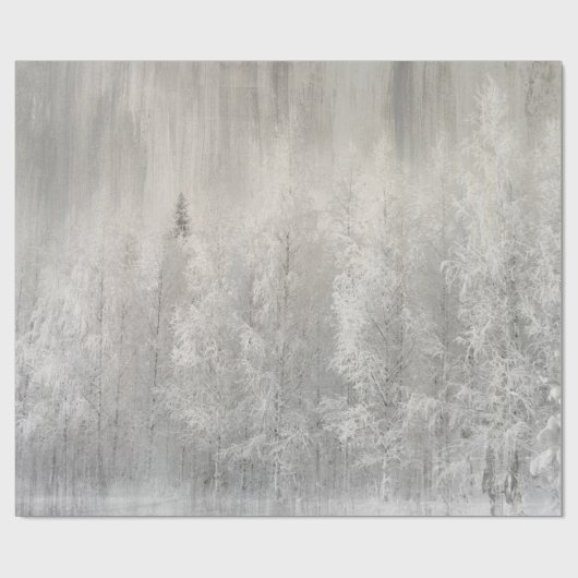 Weiß und Silberner Fohlen Weihnachten Geschenkpapier (Flach)