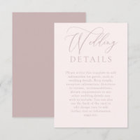 Weiß und trostlos rosa Moderne Hochzeitsdetails