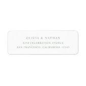 Weiß und Weiß grün | Einfaches elegantes Text (Vorne)