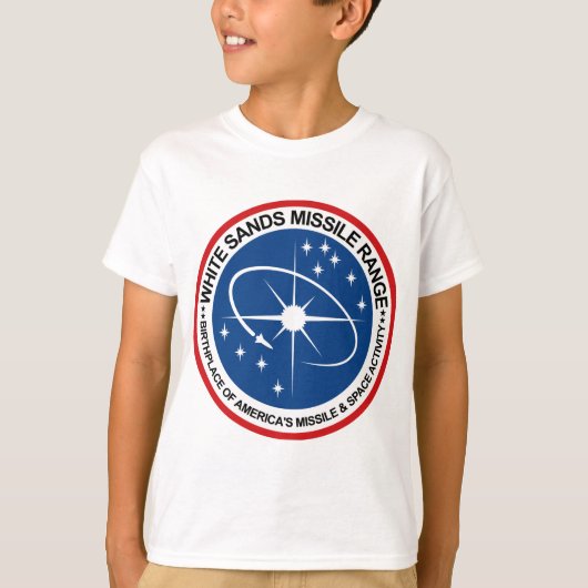 Weiß versandet Flugstrecken-Emblem T-Shirt (Vorderseite)
