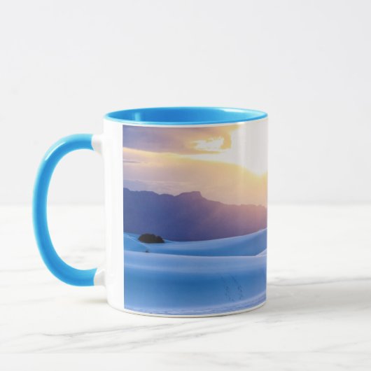 Weiß versandet nationales Monument 3 Tasse (Links)