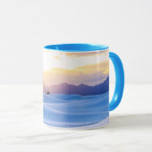 Weiß versandet nationales Monument 3 Tasse (VorderseiteRechts)