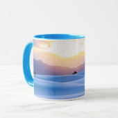 Weiß versandet nationales Monument 3 Tasse (Vorderseite Links)