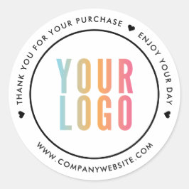 Weiß Vielen Dank für Ihr Logo für die Aufkleber fü