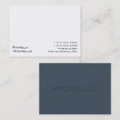 Weiß VIII Visitenkarte (Vorne/Hinten)