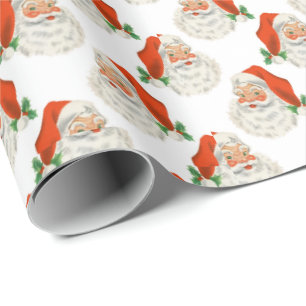Weiß Vintages Weihnachtswackelpapier Geschenkpapier