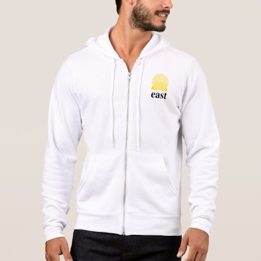 Weiß-Vollholz Hoodie (Vorderseite)