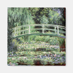 Weiß-Wasserlilien Claudes Monet  , 1899 Magnet