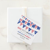 Weiß & Wer? 4. Juli Party über geschlechtsspezifis Geschenkanhänger (Beispiel)