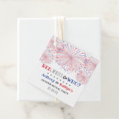 Weiß & Wer? 4. Juli Party über geschlechtsspezifis Geschenkanhänger (Beispiel)