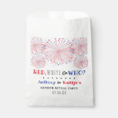 Weiß & Wer? 4. Juli Party über geschlechtsspezifis Geschenktütchen (Vorderseite)