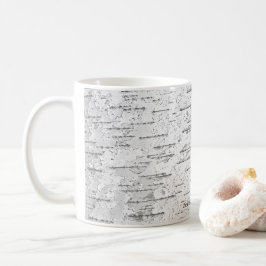 Weiß, wie bei Birkenrinde Kaffeetasse