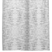 Weiß, wie in Birch Barks Foto Duschvorhang (Vorderseite)