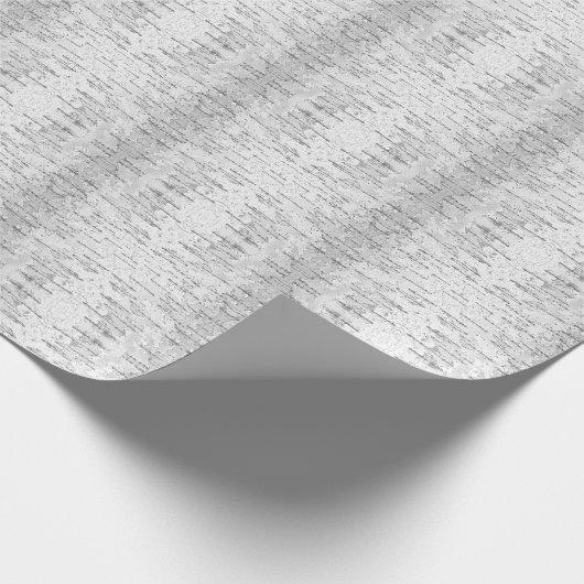 Weiß, wie in Birch Barks Foto Geschenkpapier (Ecke)