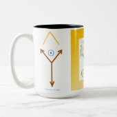 Weiß Winged Drache-Tasse Zweifarbige Tasse (Links)